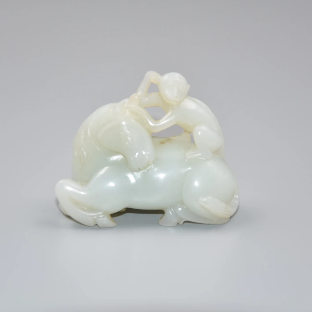 LOT.12和田玉马上封侯雕件/603440