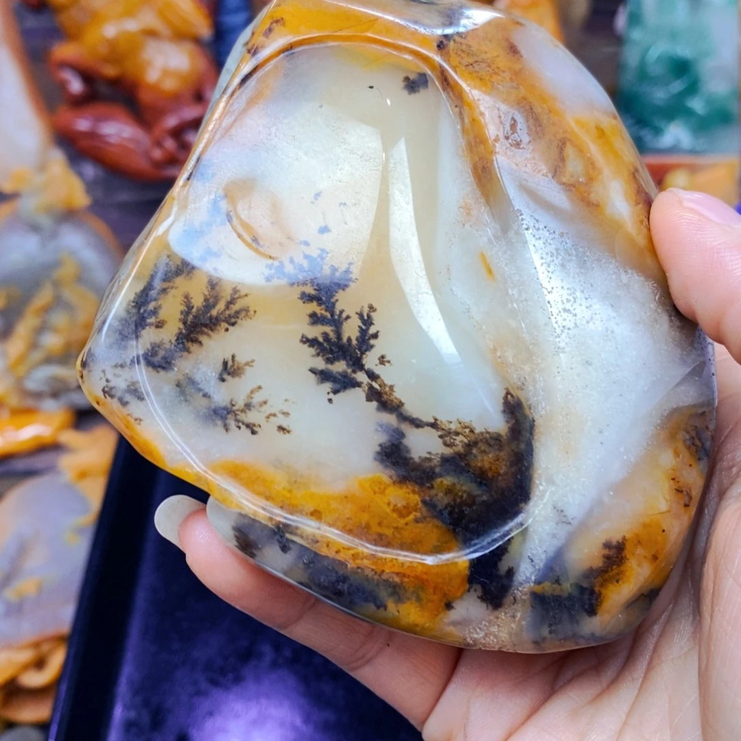 石英质玉（黄龙玉）未镶嵌颈饰