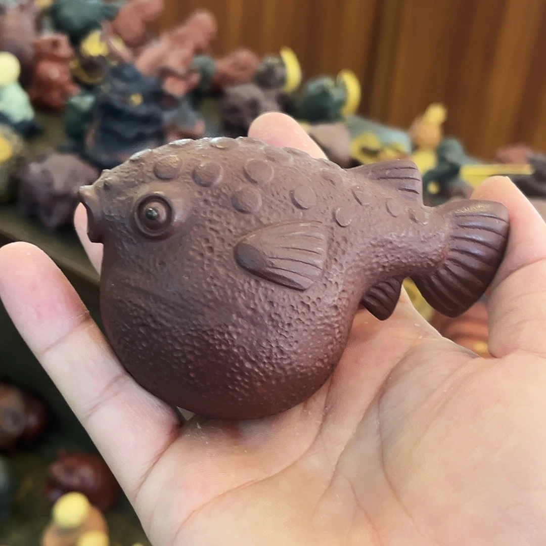 紫砂茶杯高端紫砂雕塑茶宠