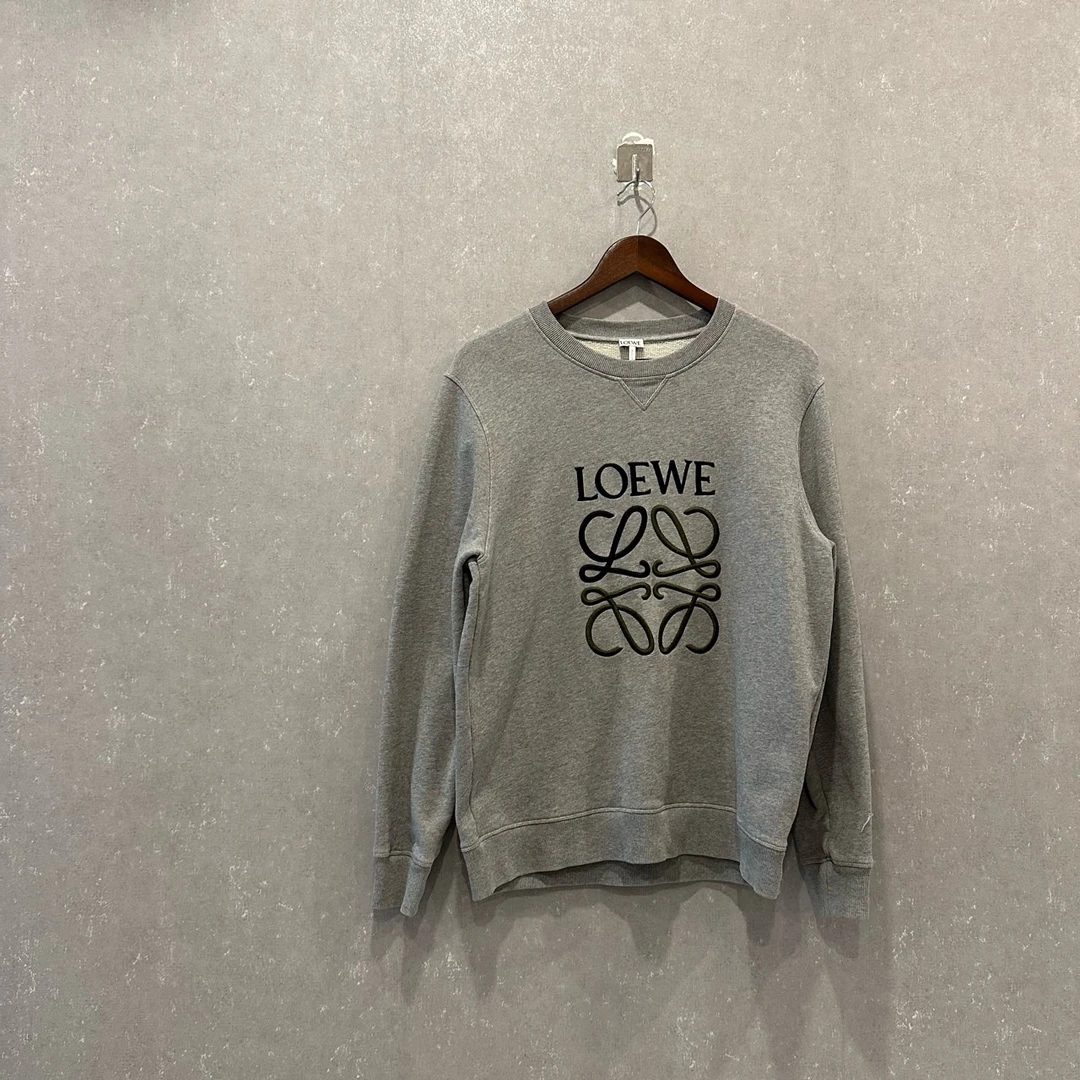 99新 LOEWE/罗意威 纯色字母刺绣套头卫衣 XL码SL003438