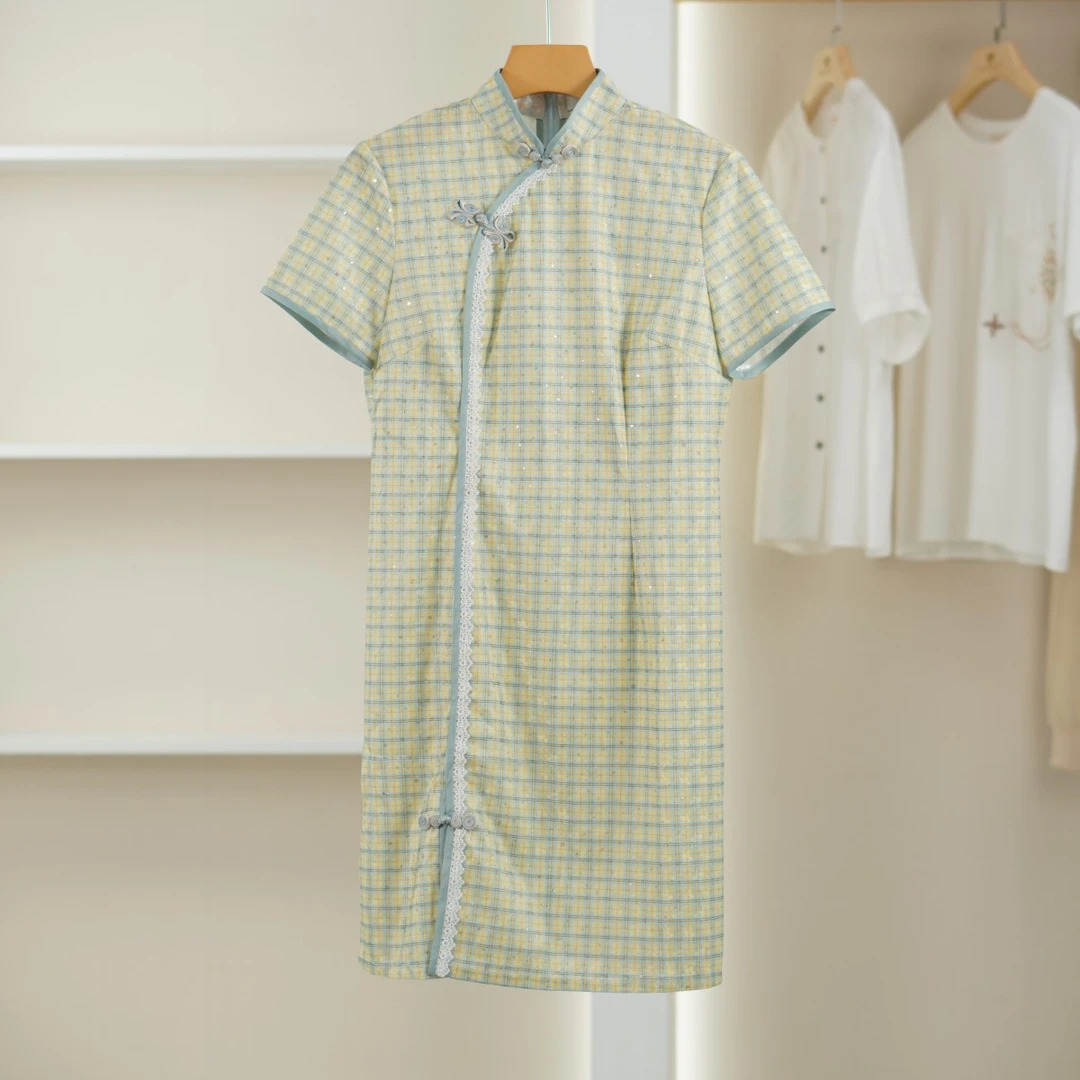 麦迪尚品【韩】50406106 夏季复古新式旗袍连衣裙品牌撤柜 C1组