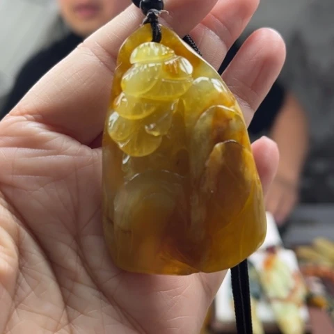 岫玉未镶嵌挂件挂件