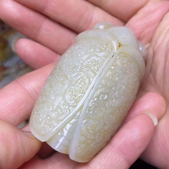 狂***术和田玉未镶嵌挂件