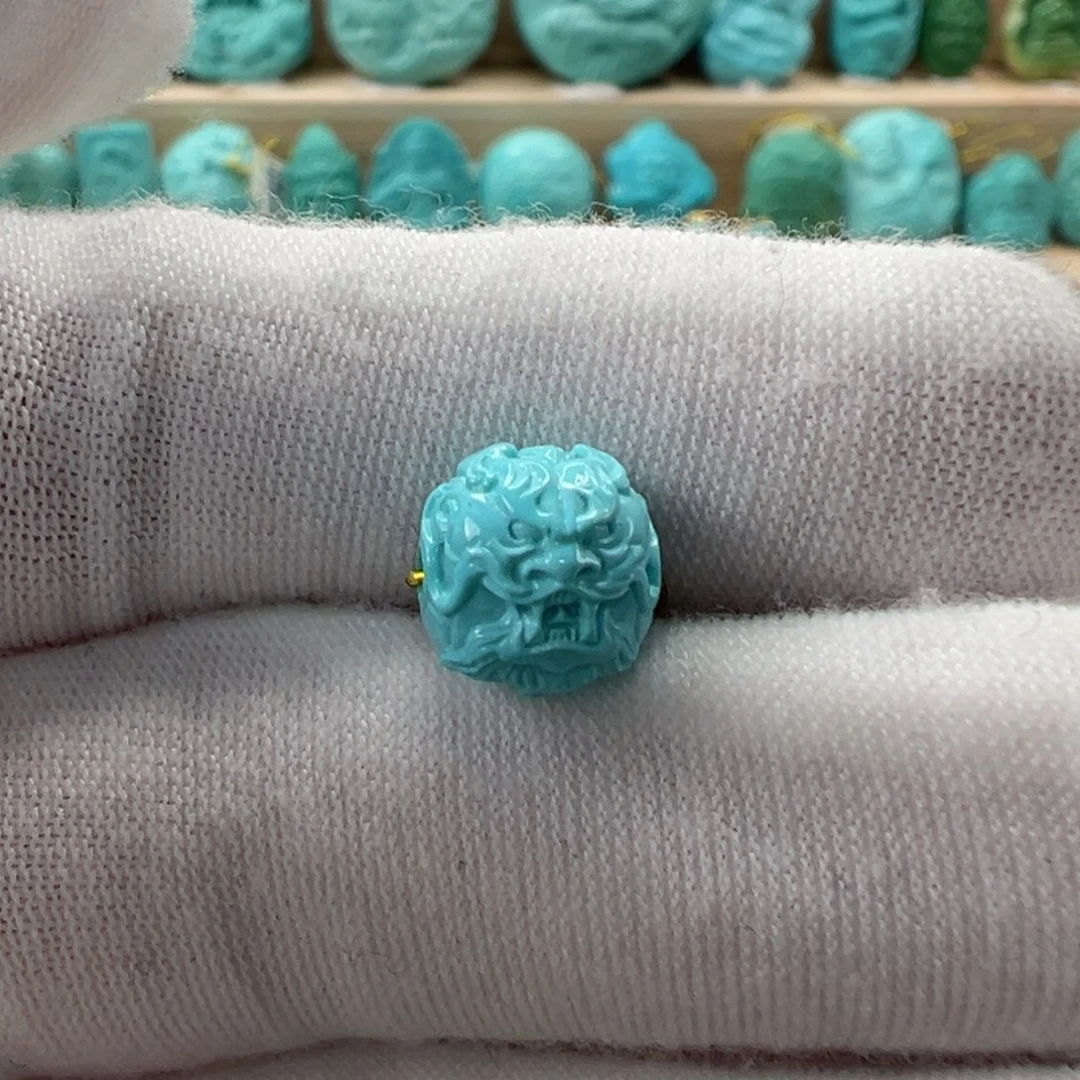 未镶嵌绿松石龙珠9.1mm