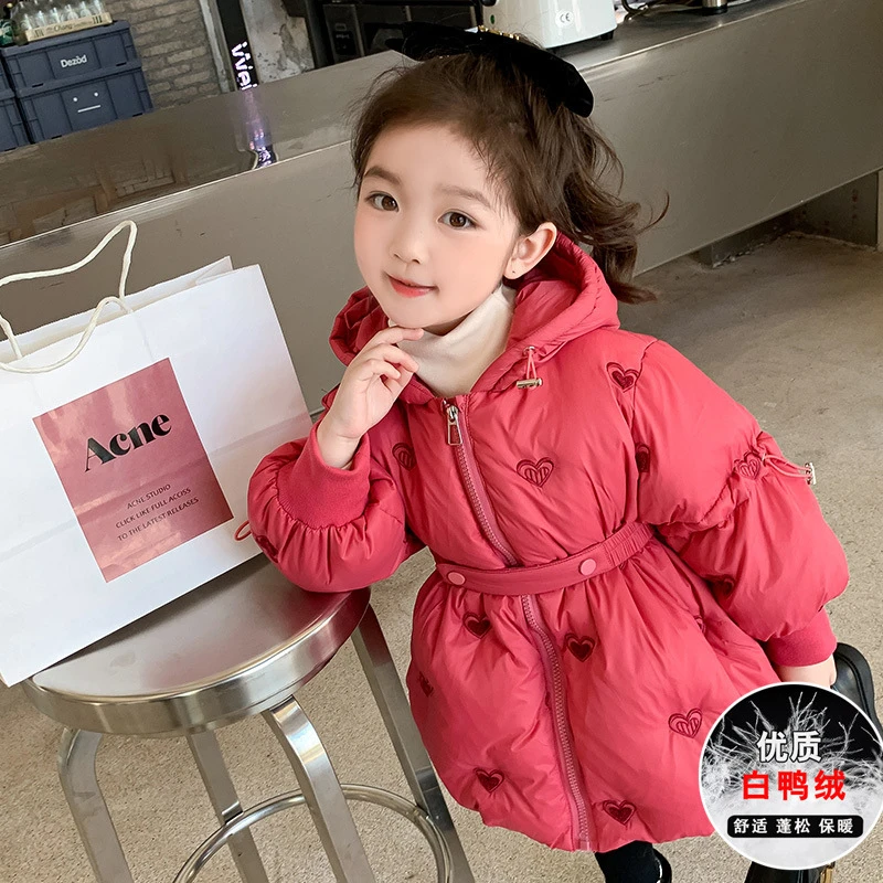 巴拉巴拉适用女童羽绒服外套2025新款冬季加厚收腰小女孩宝宝儿童