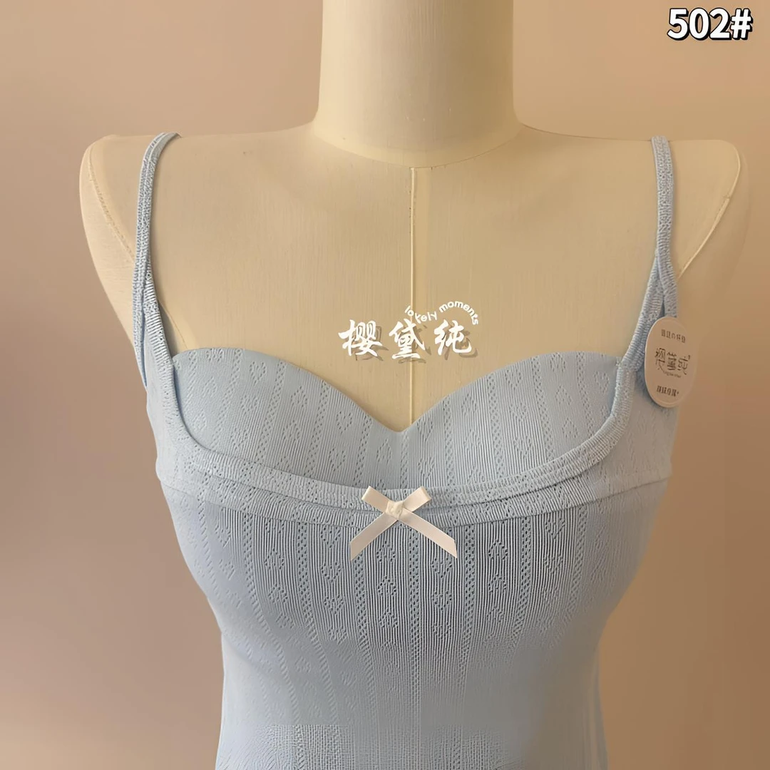 蝴蝶结挂脖吊带背心女夏外穿短款内搭设计感甜辣纯欲上衣通勤舒适