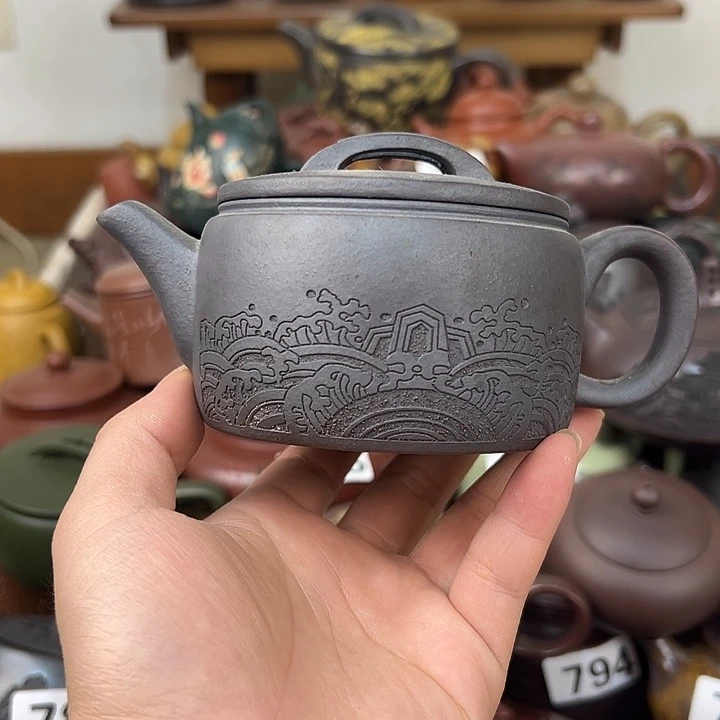 茶壶紫砂内里开片