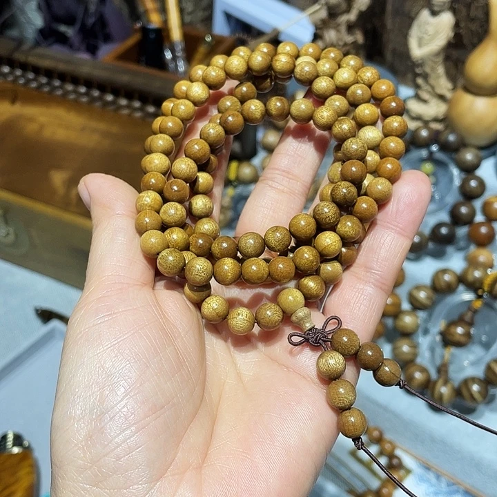 金丝楠小叶桢楠枯木老料手串0.8