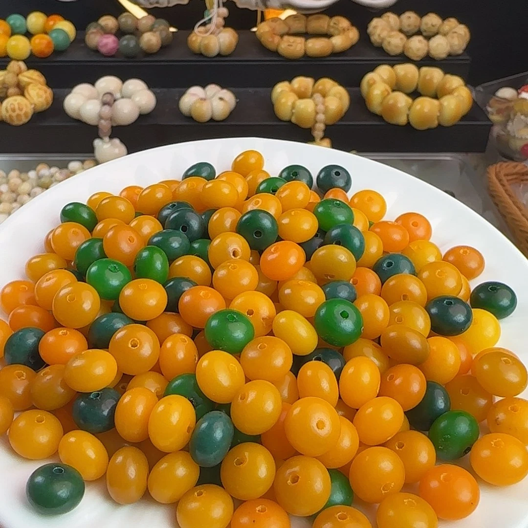 手串菩提根/象牙果瑕疵卡11金桔柠檬算盘200颗➕100颗
