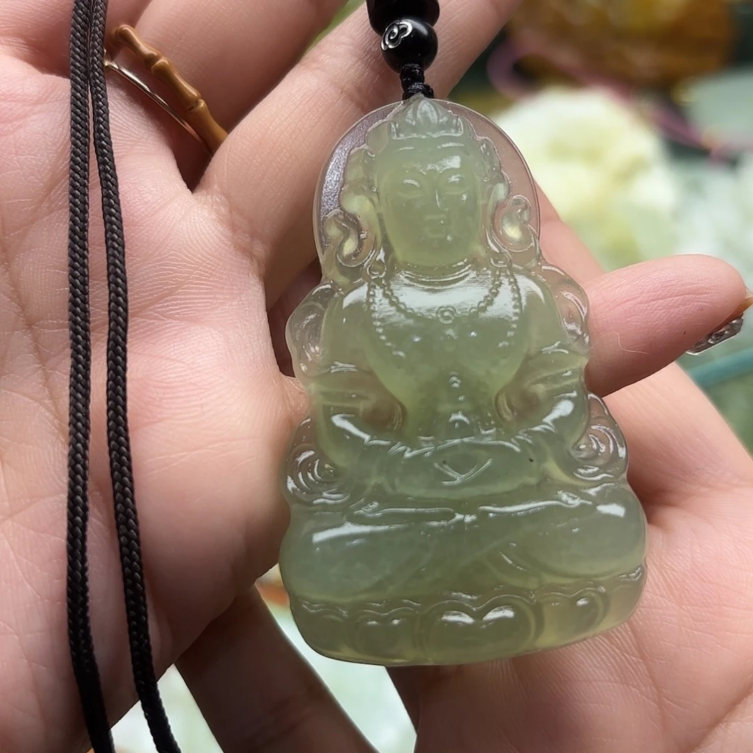 蛇纹石玉未镶嵌吊坠