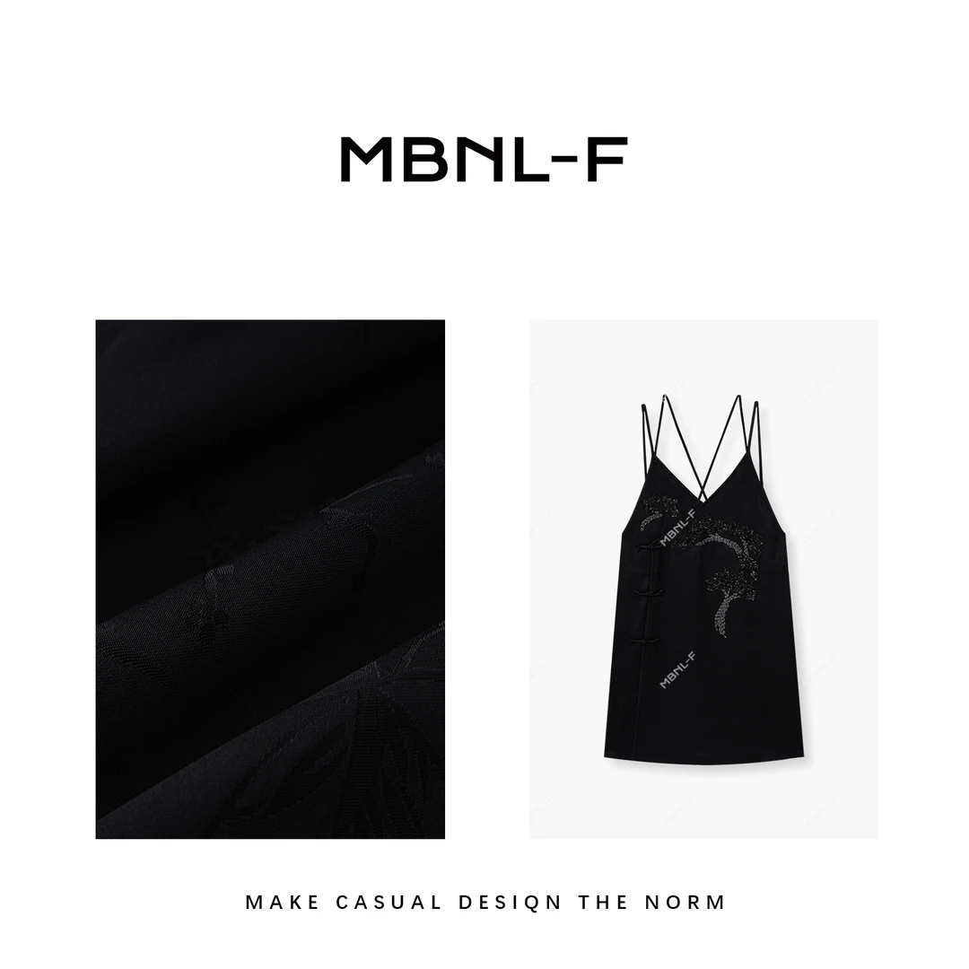 MBNL-F“国风吊带裙” 2024S/S新品 新款带钻吊带裙 T秦磊XM-Q2360