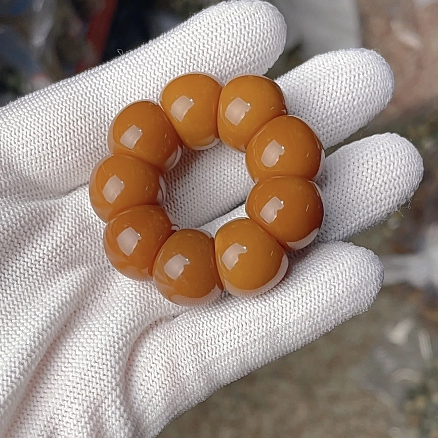 【K08】15mm咖色手捻天然菩提根手串