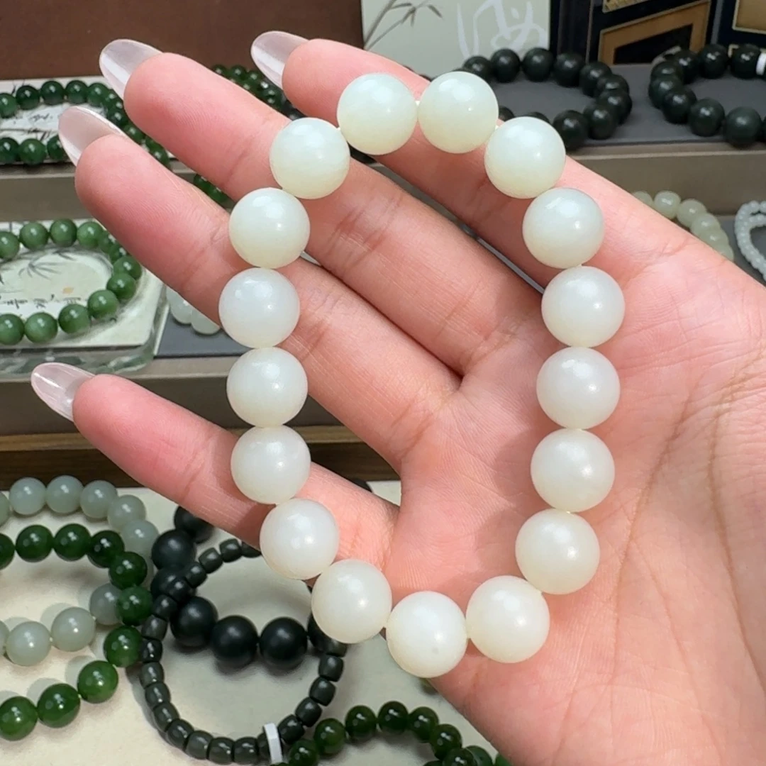 和田玉未镶嵌手链