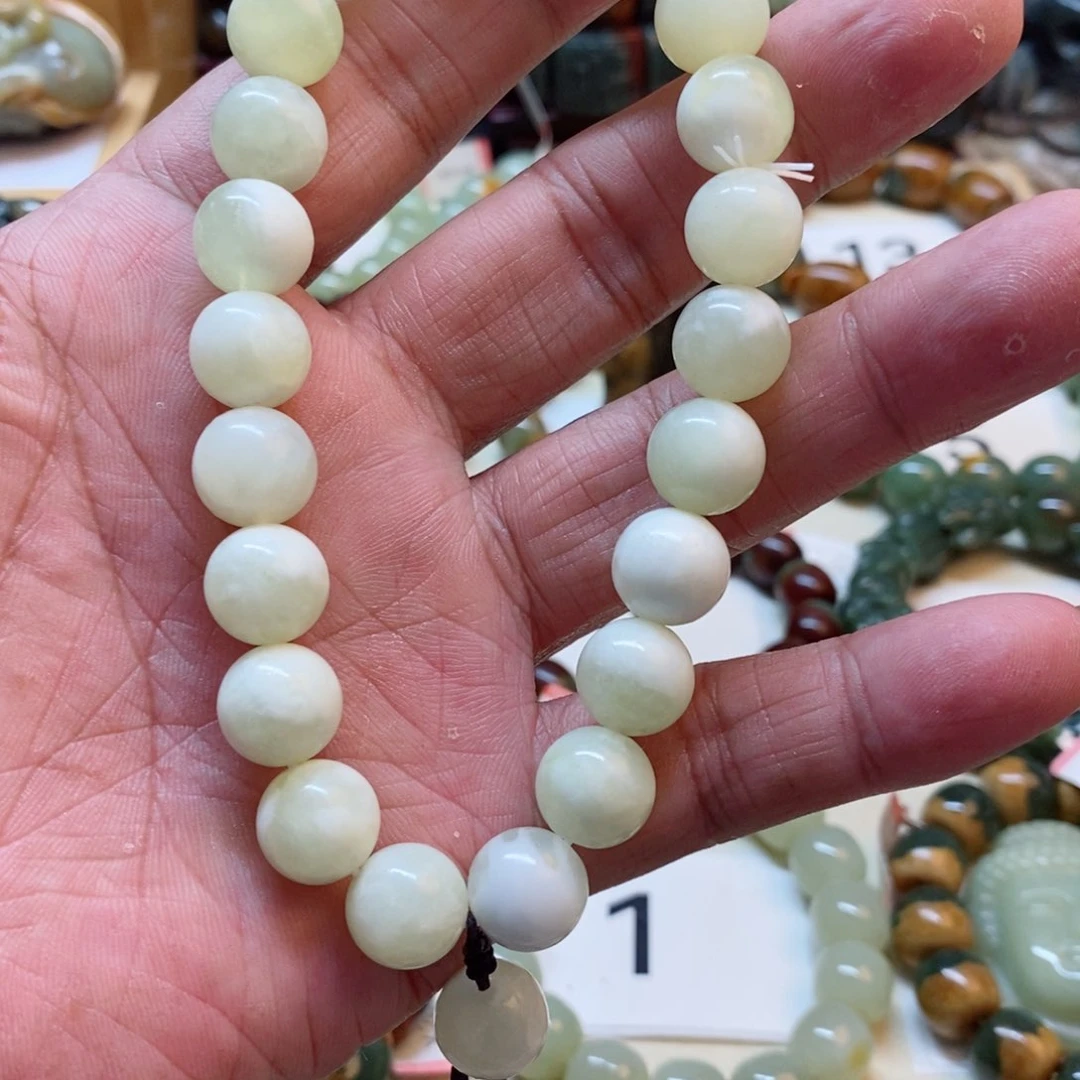 未镶嵌蛇纹石玉手串