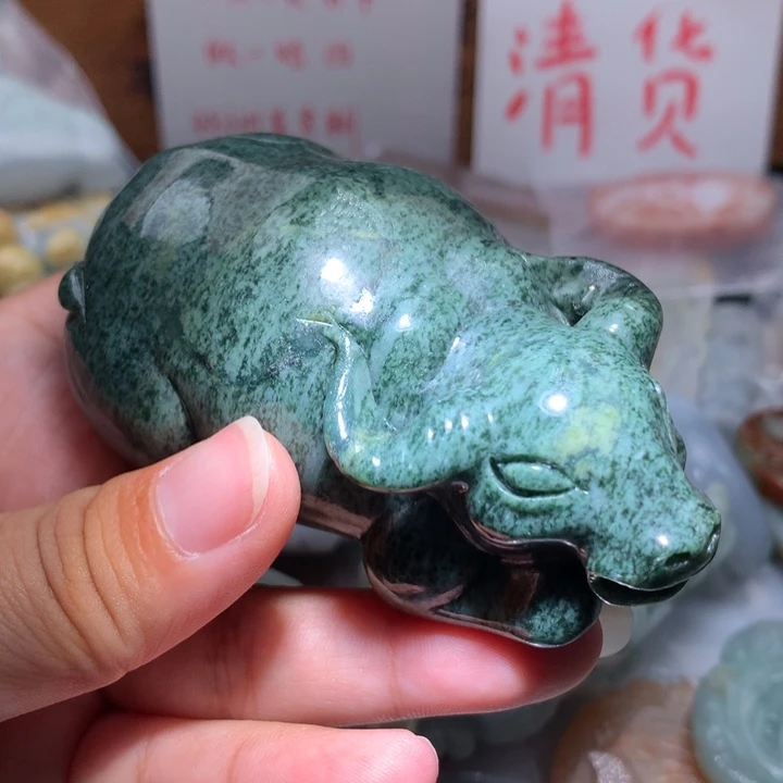 翡翠未镶嵌颈饰保真天然A货翡翠