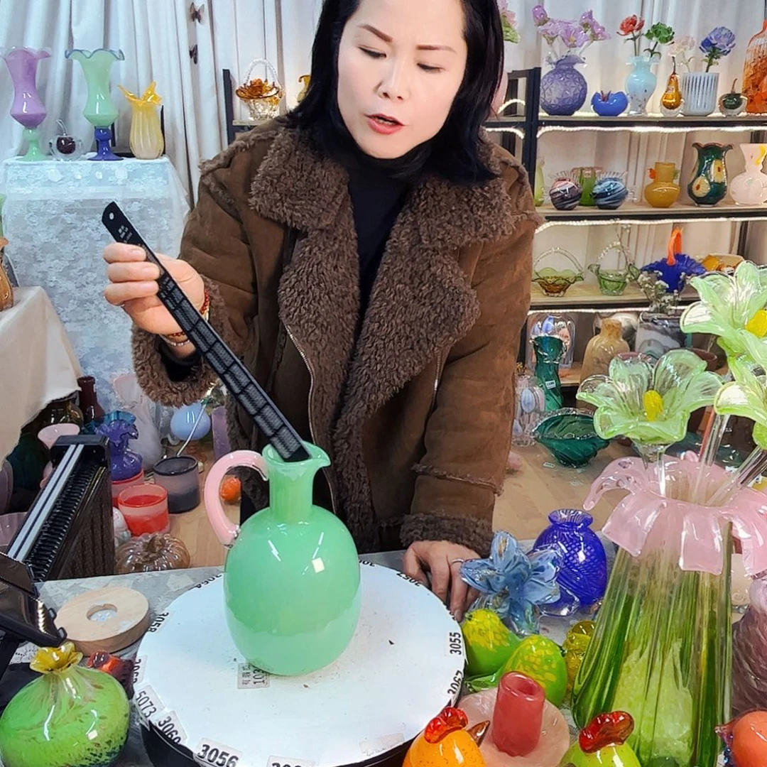 花瓶家悦美居琉璃摆件