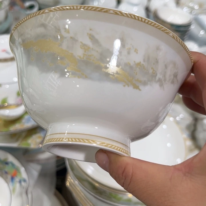 瓷片海岸高脚腕十个微瑕4.5寸