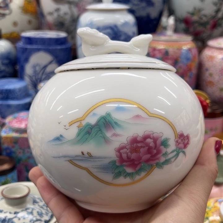 瓷片茶叶罐茶叶罐