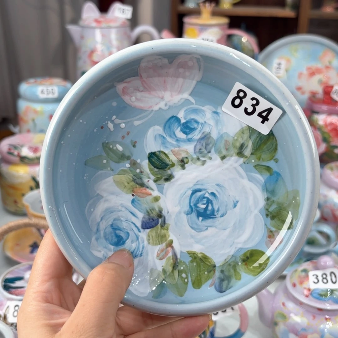 景德镇手绘高温釉下彩陶瓷茶具