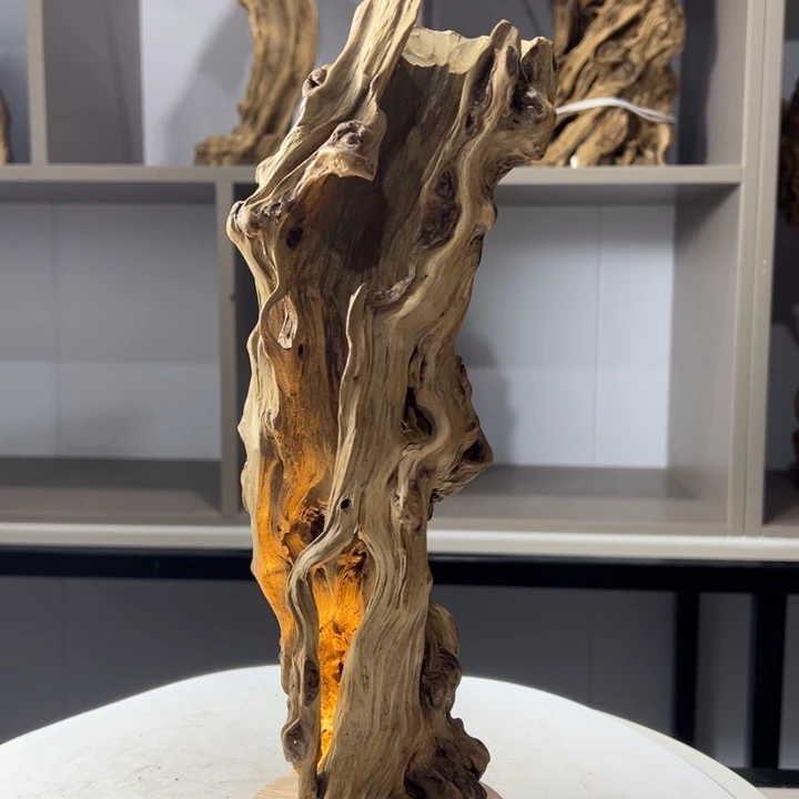 木石榴木榴疤镂空树灯