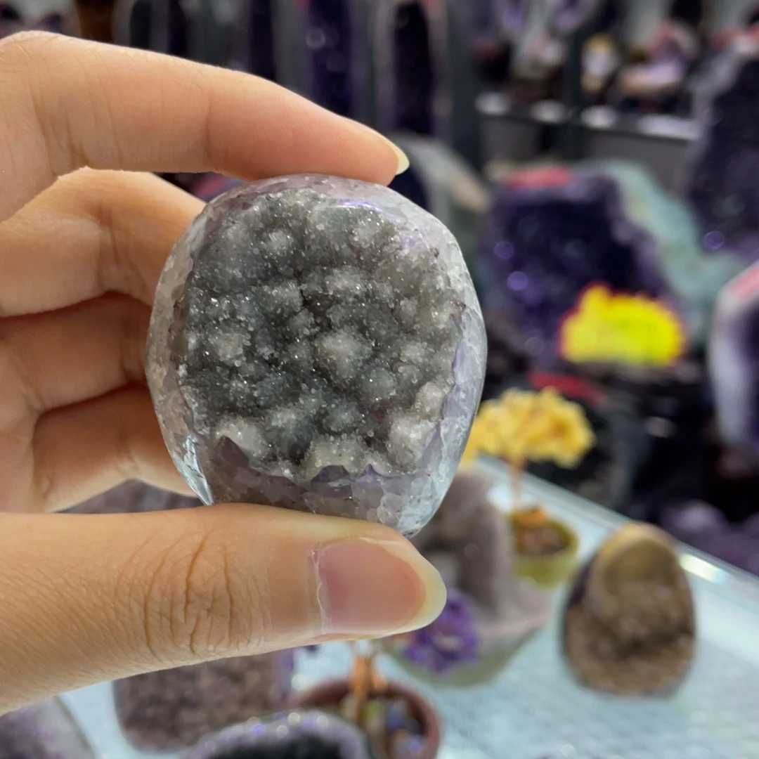 紫晶珠宝半成品未镶嵌软糖晶镇