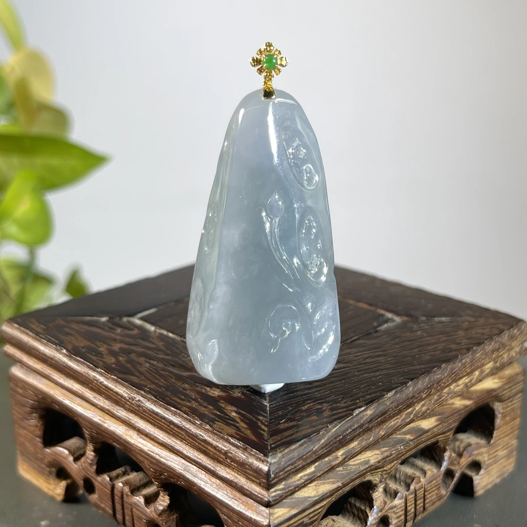 JCB21-75  18K扣精品天然缅甸A货翡翠原石