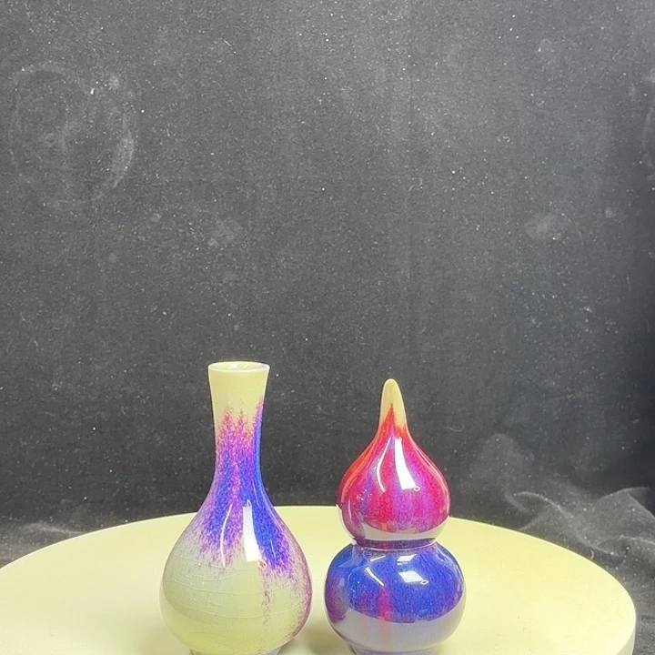 钧瓷杯子钧瓷窑变摆件精致