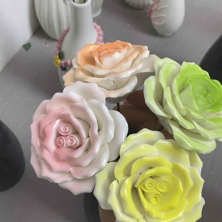 陶瓷陶瓷材料加工4朵