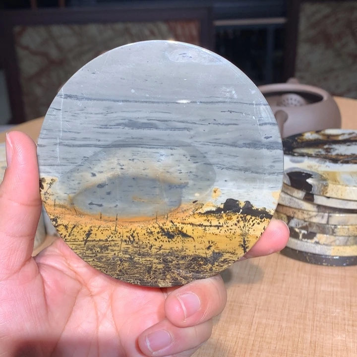 ，广西国画石摆件，收藏观赏