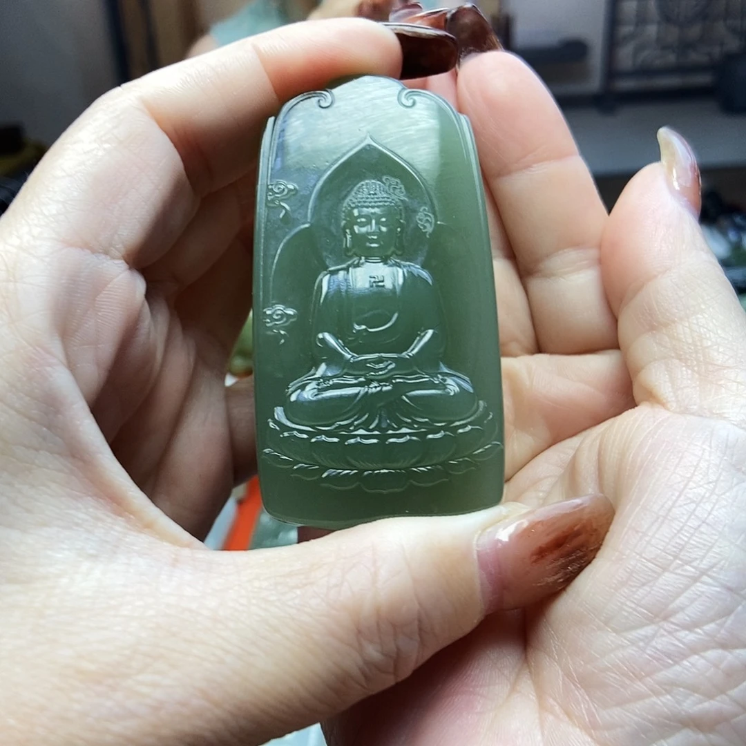 颈饰未镶嵌和田玉红**客