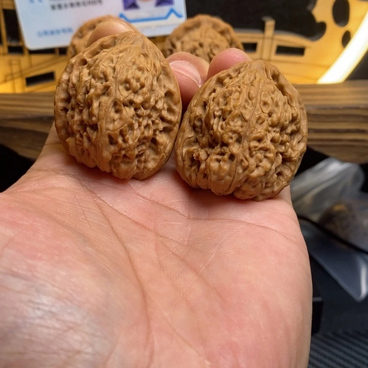 王***美把件文玩核桃3801高炮对歪窝底福利