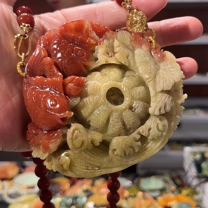 岫玉未镶嵌毛衣链