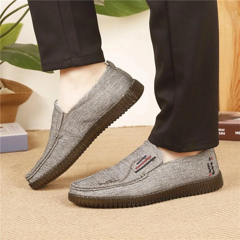 老北京布鞋男单鞋春秋男鞋休闲鞋防滑牛筋底休闲爸爸鞋透气软底