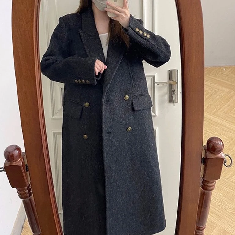 小琪双面毛呢春秋冬大衣251-450
