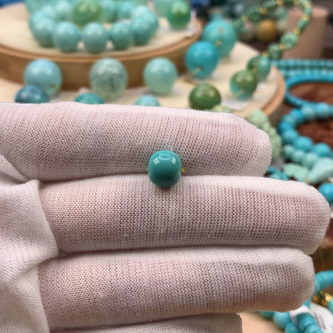 绿松石未镶嵌珠宝奇石8.5mm