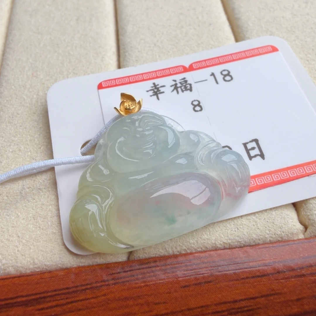 定制翡翠18K金镶嵌