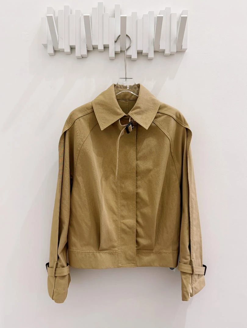 【柏卉服饰】净版翻领夹克外套