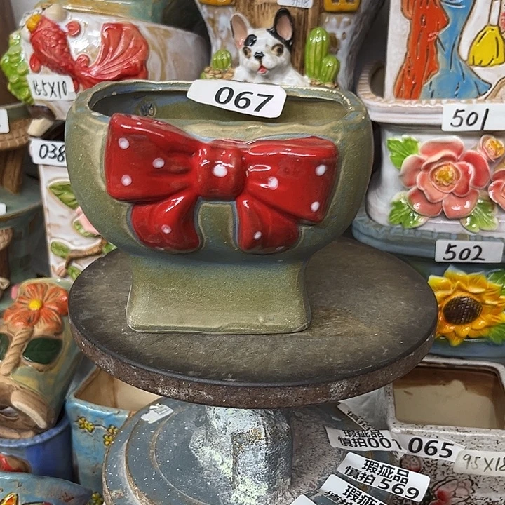 粗陶材质多肉花盆