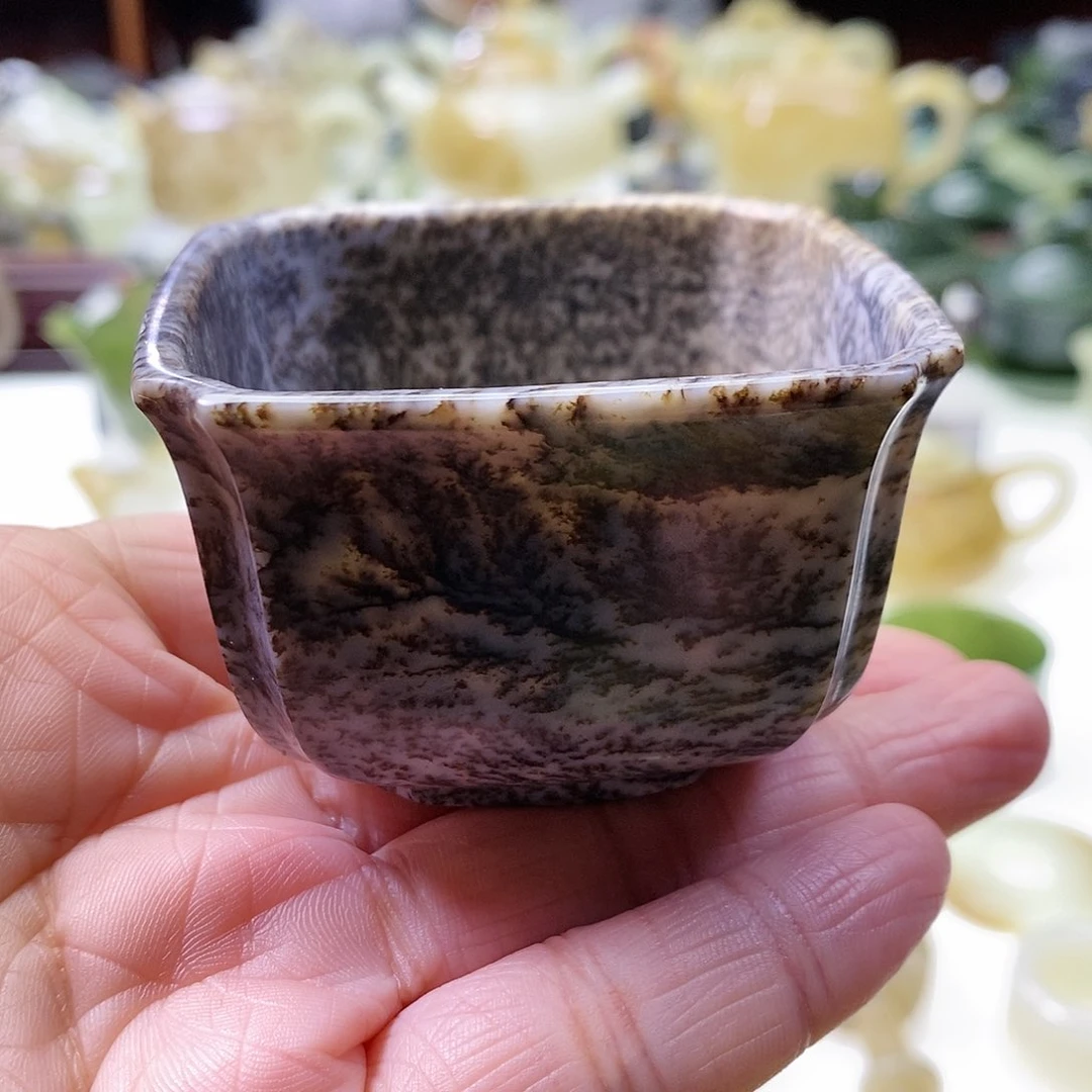 和田玉茶杯未镶嵌