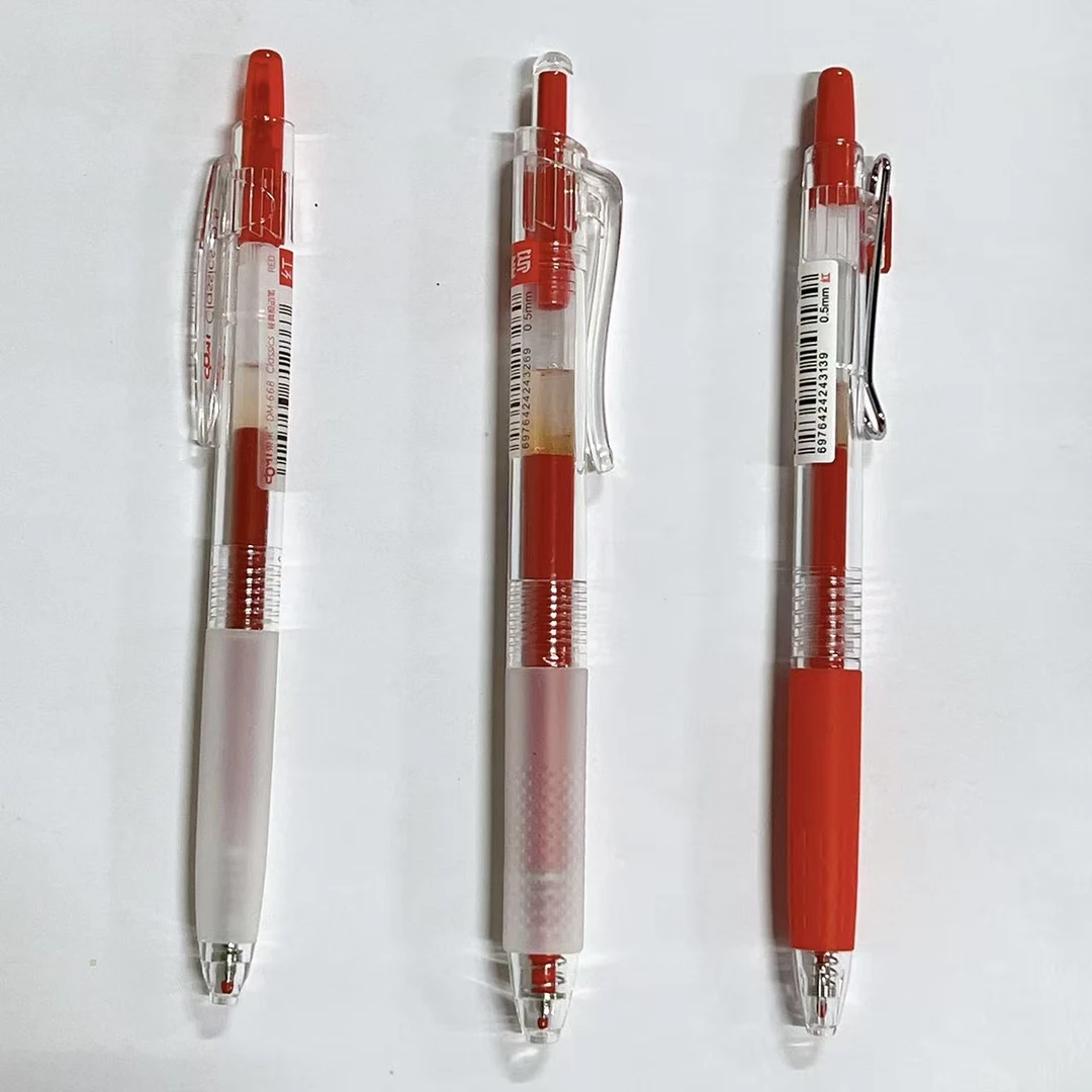 【红墨-3支】G06LALA巨能写+改错笔+DM668,掉封蜡不售后