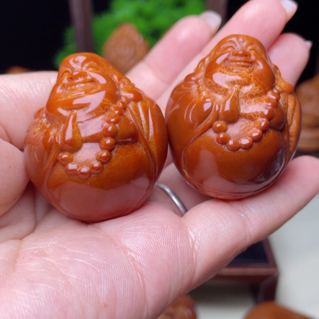 吊坠橄榄核弥勒手球3.5