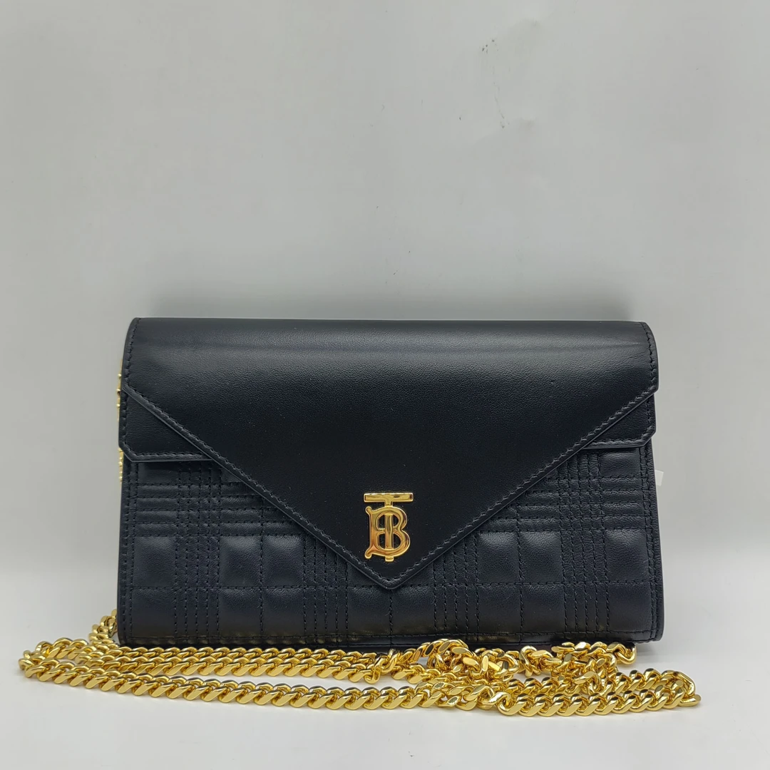 95新 BURBERRY/博柏利   黑色斜挎包 1506 0976