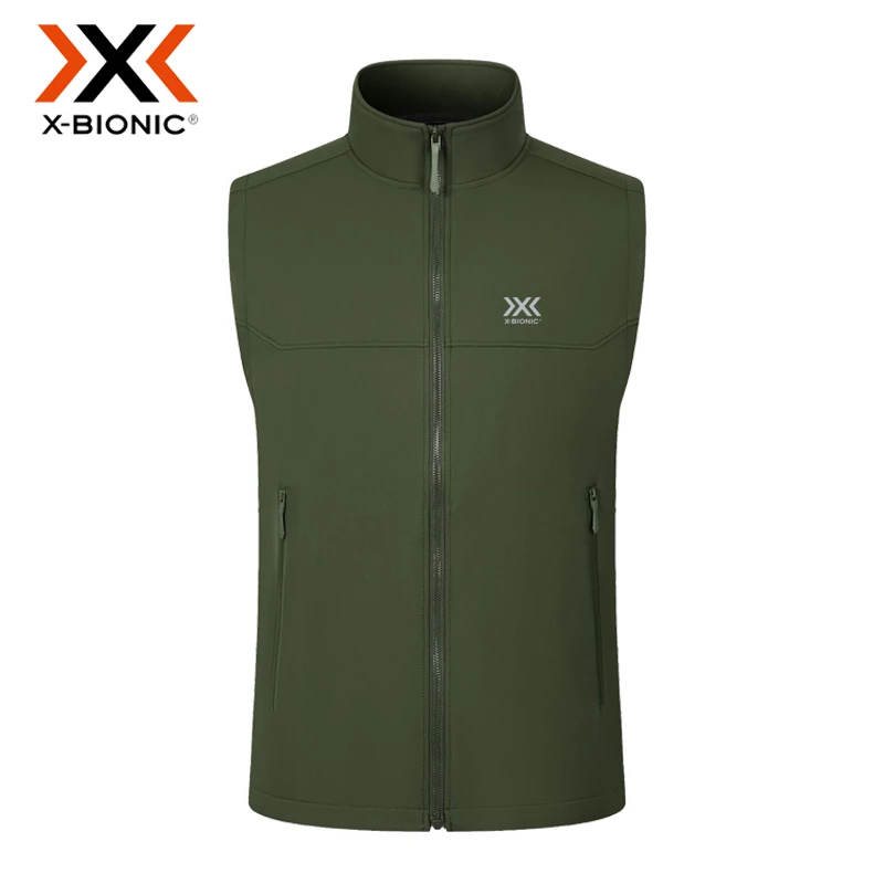 XBIONIC男士马甲秋冬户外运动加绒保暖防风防寒无袖大码外套马甲