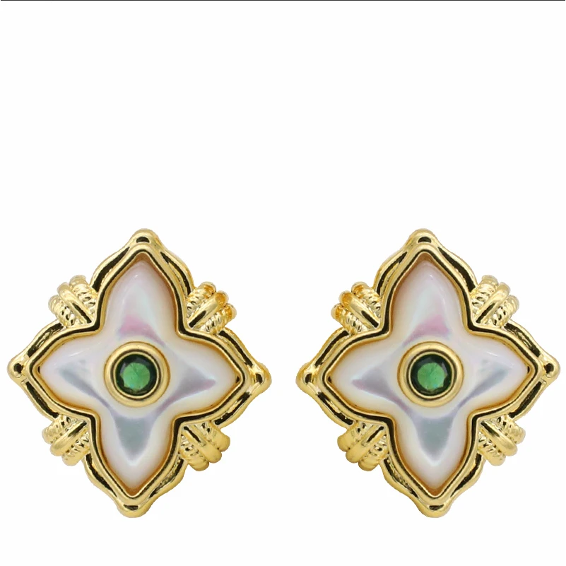 合金耳饰 镀K金设计师款时尚轻奢耳饰（1.1.9）~1009