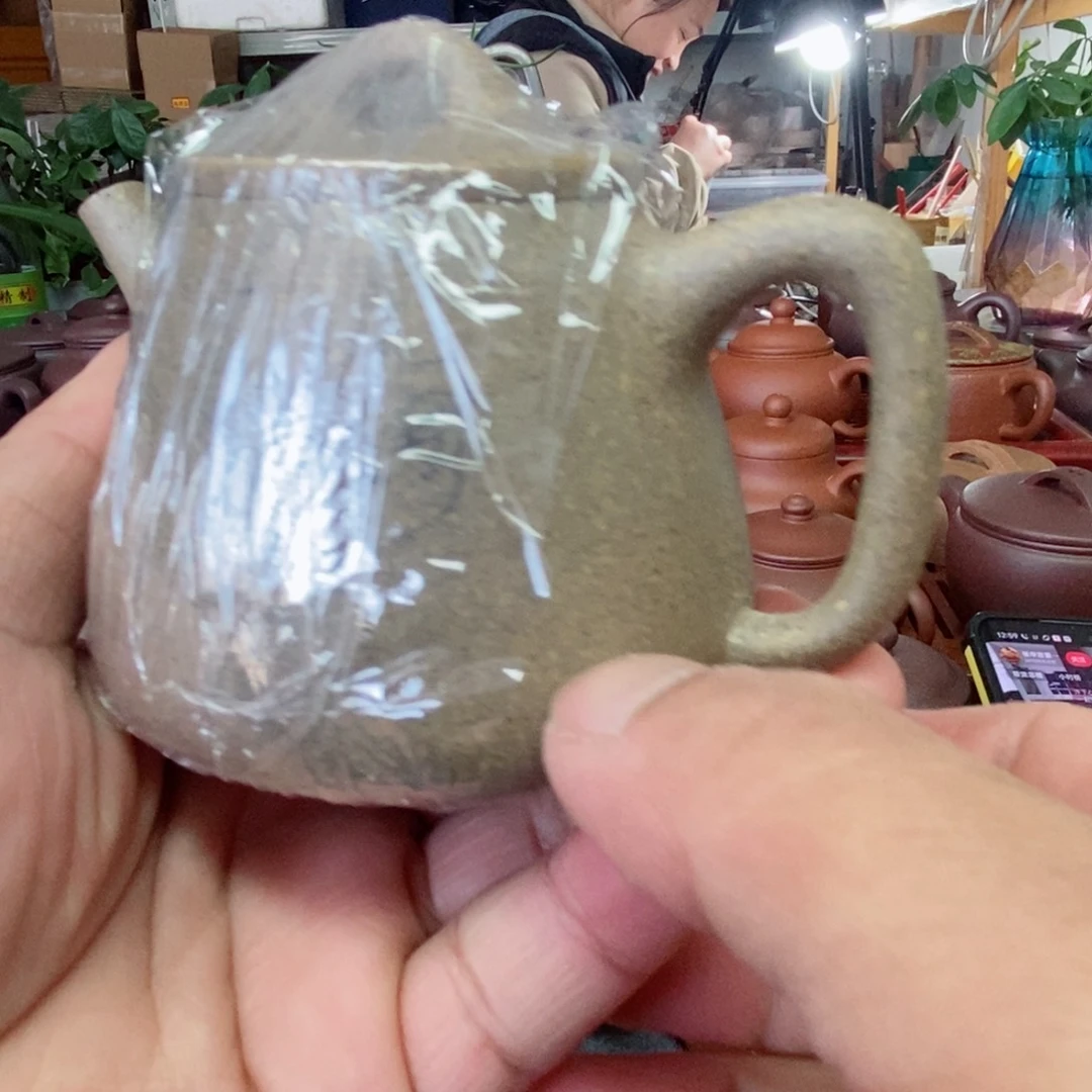 紫砂茶壶蛰*?青降坡零添加石瓢壶不是半手工假一赔十