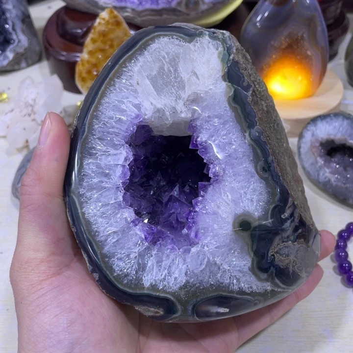 紫晶钱袋子未镶嵌