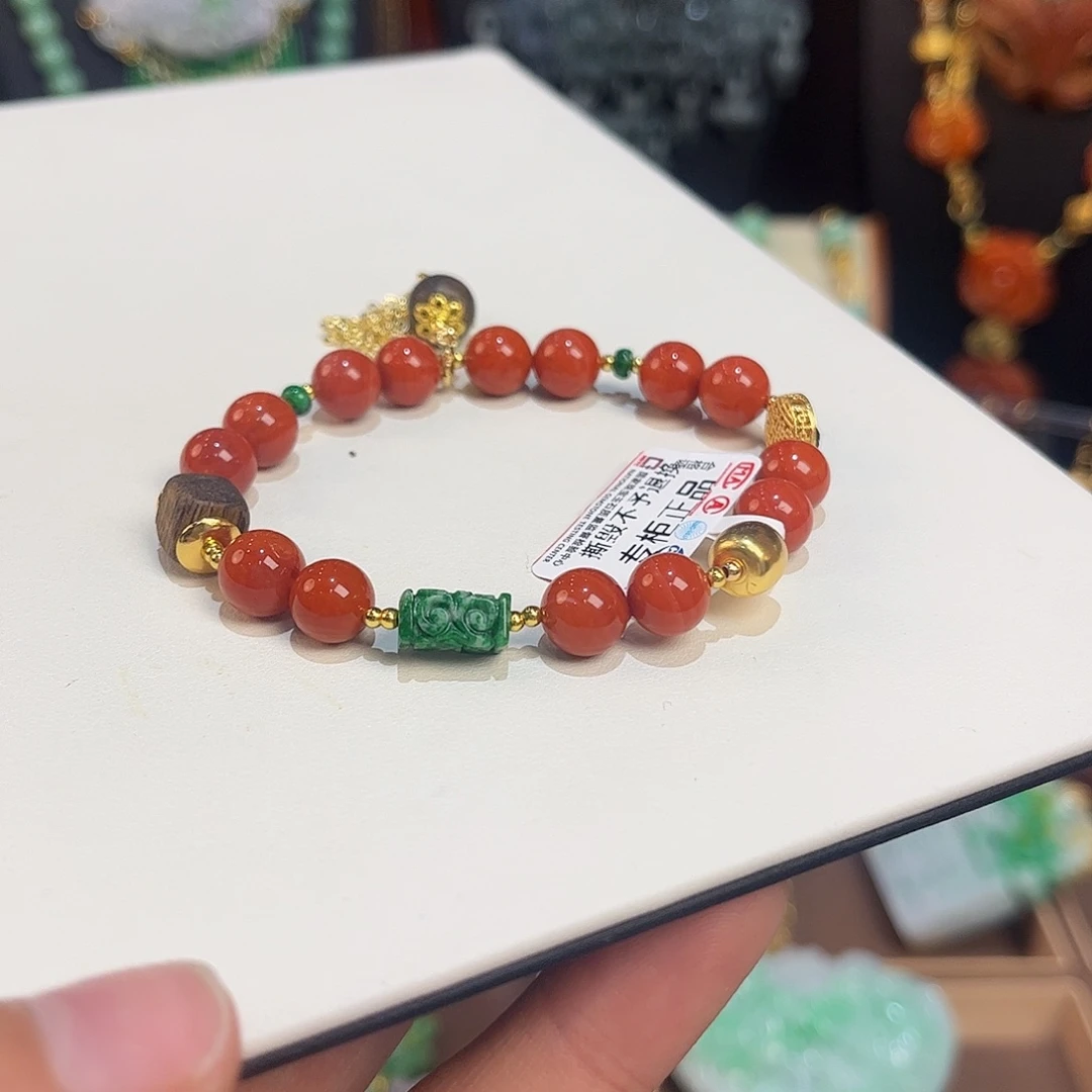 南红玛瑙未镶嵌手链新款福利漏价