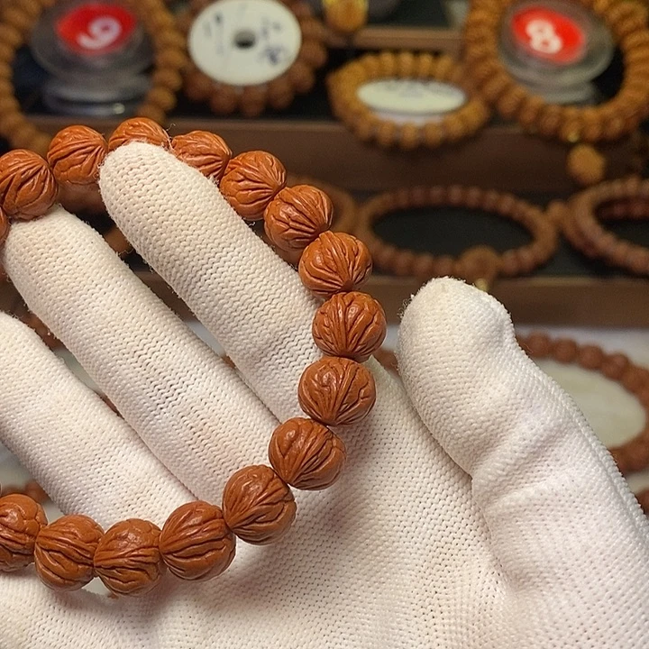 桃核手串执*秦岭龙纹