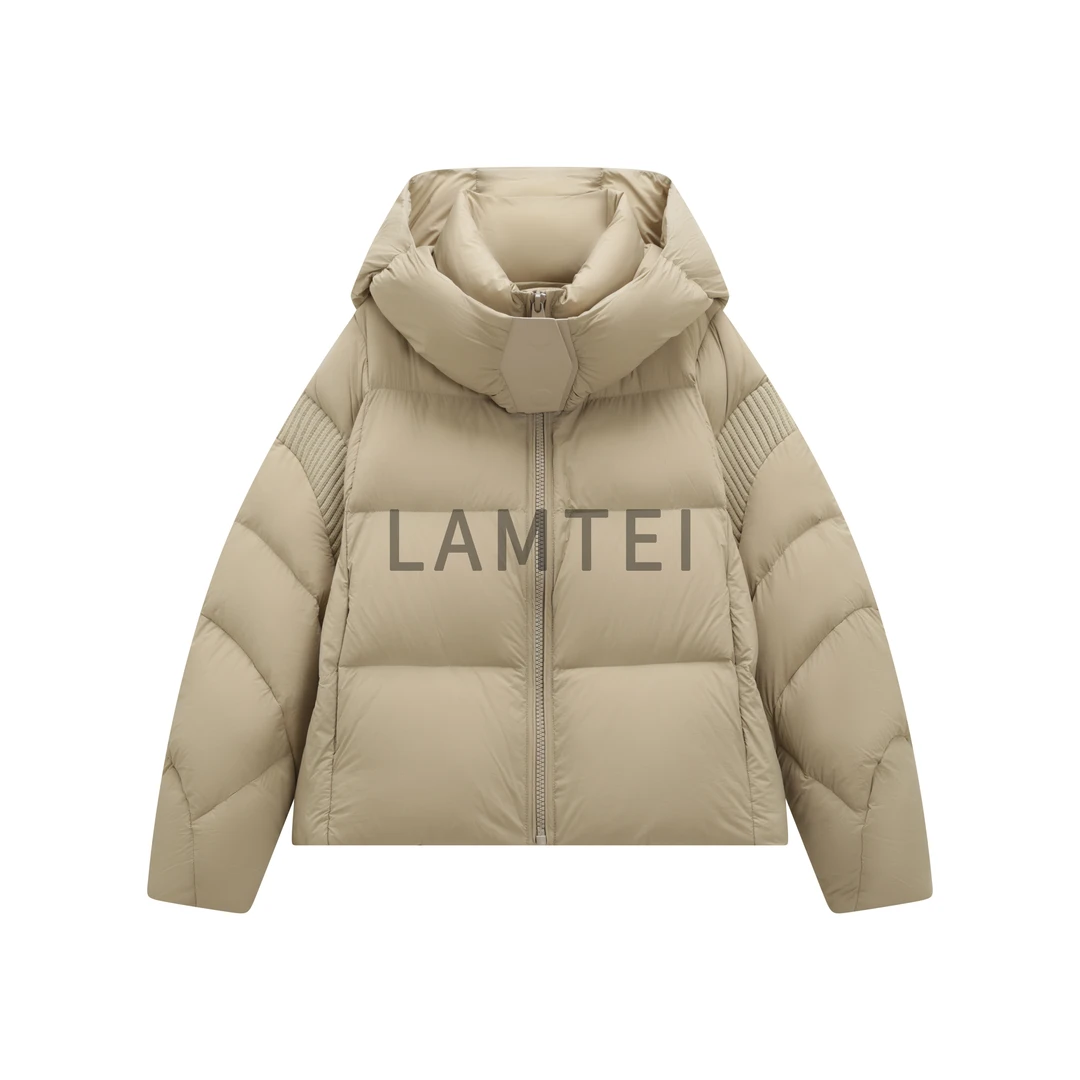 【LAMTEI】 夹心饼干 2025年冬季泡芙连帽拼接90鹅绒服LD233