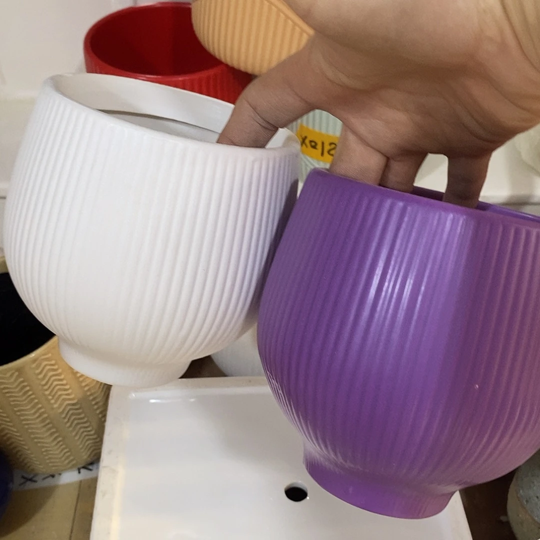 陶杯子陶盆有孔 瑕疵介意勿拍